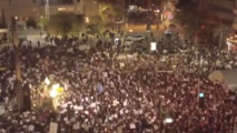 Manifestantes en Tel Aviv