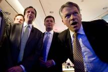 Alexander Pechtold, Jan-Peter Balkenende y Wouter Bos