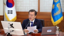 El presidente de Corea del sur Mun Yae-In El presidente de Corea del sur Mun Yae-In