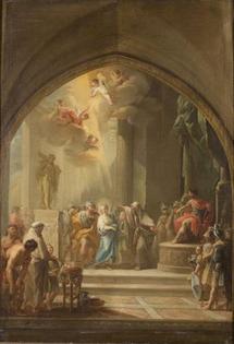 Santa Leocadia ante el pretor, de Mariano Salvador Maella