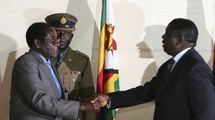 Robert Mugabe y Morgan Tsvangirai