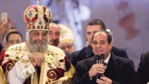 El papa Tauadrus-a la izquierda-y el presidente As Sisi El papa Tauadrus-a la izquierda-y el presidente As Sisi