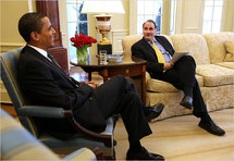 Barak Obama y David Axelrod