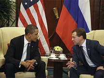 Obama y Medvedev