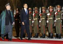 El presidente estadounidense, Barak Obama, y el afgano, Hamid Karzai