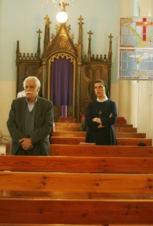 Cristianos en una iglesia, en Gaza