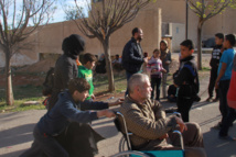 Civiles saliendo de la Guta Oriental de Damasco Civiles saliendo de la Guta Oriental de Damasco