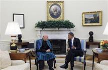 Hamid Karzai, a la izquierda, y Barak Obama