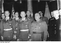 Heinrich Himmler y Francisco Franco