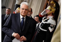 EL presidente de la república Sergio Mattarella