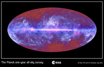 El satélite Planck envía su primera imagen de conjunto del Universo El satélite Planck envía su primera imagen de conjunto del Universo