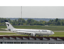 Un avión de Iran Air en un aeropuerto europeo