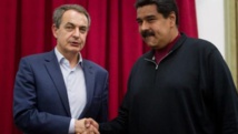 Rodríguez Zapatero-a la izquierda-y Maduro. Rodríguez Zapatero-a la izquierda-y Maduro.