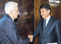 Mattarella-a la izquierda-y Conte Mattarella-a la izquierda-y Conte