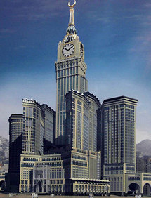 Un reloj gigante en Arabia para marcar "la hora de La Meca" Un reloj gigante en Arabia para marcar "la hora de La Meca"
