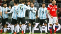Messi y otros jugadores argentinos