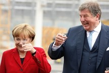 Angela Merkel y Jürgen Grossmann