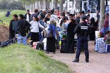 Evacuación de gitanos en Lyon, Francia