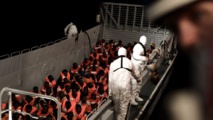 Los inmigrantes africanos a bordo del Aquarius Los inmigrantes africanos a bordo del Aquarius