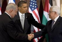 Netanyahu, Obama y Abbas