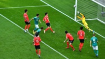 Un momento del partido entre Corea del Sur y Alemania