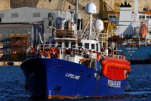 El Lifeline a su llegada a Senglea, en Malta.