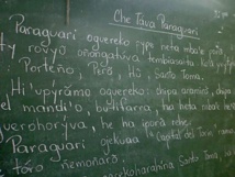 Un texto en guaraní