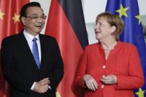 Li Keqiang y Angela Merkel