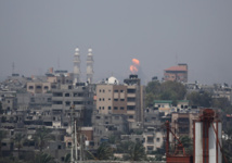 Un bombardeo israelí en Gaza Un bombardeo israelí en Gaza