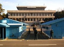 Zona desmilitarizada entre las Coreas, en Panmunjom