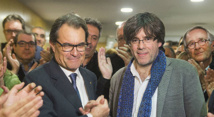Artur Mas-a la izquierda-y Carles Puigdemont