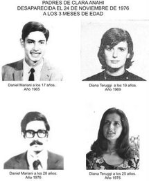 Padres de Clara Anahí Padres de Clara Anahí