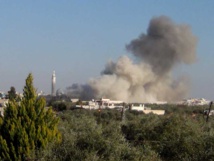 Un bombardeo en la provincia de Alepo Un bombardeo en la provincia de Alepo