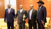 Los líderes de Sudán del Sur y el presidente de Sudán