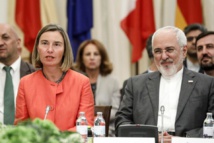 Mogherini y Jawad Zarif Mogherini y Jawad Zarif