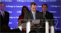 John A. Boehner, celebrando la victoria del Partido Republicano, en Washington.