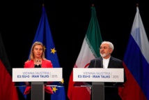 Los ministros de Exteriores de la UE, Mogherini y el de Irán, Zarif. Los ministros de Exteriores de la UE, Mogherini y el de Irán, Zarif.