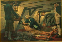 Un cuadro muestra cómo se trataba a enfermos de escorbuto Un cuadro muestra cómo se trataba a enfermos de escorbuto