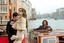 Angelina Jolie y Johnny Depp, en el rodaje de The tourist