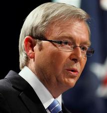 Kevin Rudd, el ministro de Exteriores australiano