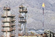 Yacimiento de metano de South Pars, en el sur de Irán.