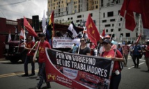 Manifestantes en Costa Rica Manifestantes en Costa Rica