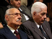 A la izquierda, Videla, durante el juicio A la izquierda, Videla, durante el juicio