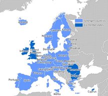 Países miembros del tratado de Schengen