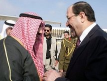 El presidente kuwaití, as Sabah y el presidente iraquí, Al Maliki