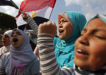 En la plaza de la liberación la voluntad de echar a Mubarak es más fuerte que el miedo En la plaza de la liberación la voluntad de echar a Mubarak es más fuerte que el miedo