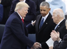 De izquierda a derecha, Trump, Obama y Biden De izquierda a derecha, Trump, Obama y Biden