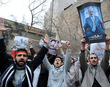 Manifestantes iraníes