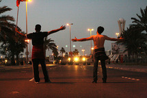 Manifestantes en Bahrain, ayer.