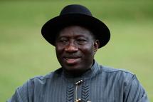 El presidente saliente de Nigeria y candidato, Goodluck Jonathan